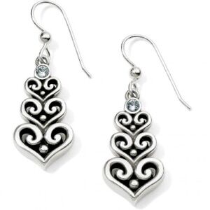 Brighton Alcazar Heart Trio French Wire Earrings